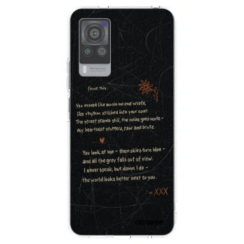 Picasee silikonowe przeźroczyste etui na Vivo X60 Pro 5G - POET