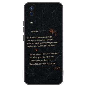 Picasee silikonowe czarne etui na Vivo Y11s - POET