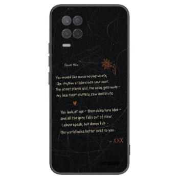 Picasee silikonowe czarne etui na Realme 8 5G - POET
