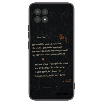 Picasee silikonowe czarne etui na Realme 8i - POET