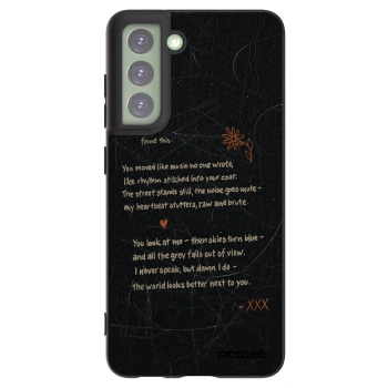 Picasee silikonowe czarne etui na Samsung Galaxy S21 FE 5G - POET