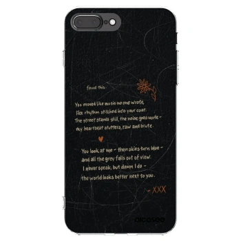 Picasee silikonowe przeźroczyste etui na Apple iPhone 7 Plus - POET