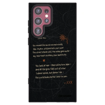 Picasee silikonowe czarne etui na Samsung Galaxy S22 Ultra 5G - POET
