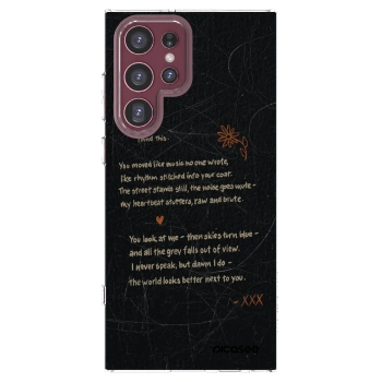 Picasee silikonowe przeźroczyste etui na Samsung Galaxy S22 Ultra 5G - POET