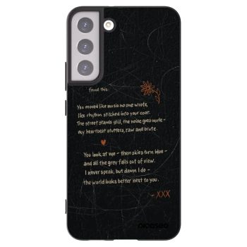 Picasee silikonowe czarne etui na Samsung Galaxy S22+ 5G - POET