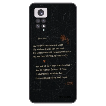 Picasee silikonowe czarne etui na Xiaomi Redmi Note 11 - POET