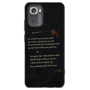 Picasee silikonowe czarne etui na Xiaomi Redmi Note 11S 4G - POET