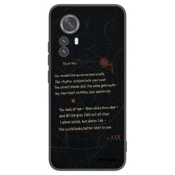Picasee silikonowe czarne etui na Xiaomi 12 Pro - POET