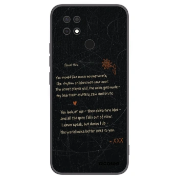 Picasee silikonowe czarne etui na Xiaomi Redmi 10C - POET