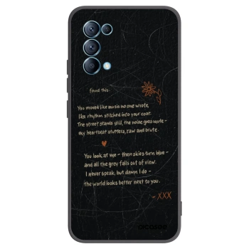 Picasee silikonowe czarne etui na OPPO Reno 5 5G - POET