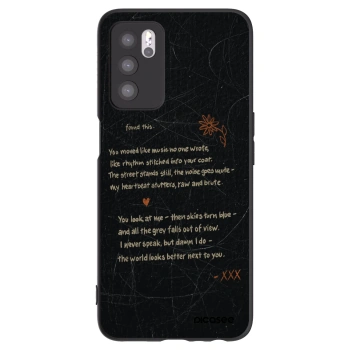 Picasee silikonowe czarne etui na OPPO A16s - POET
