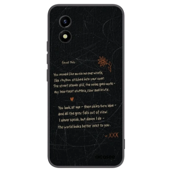 Picasee silikonowe czarne etui na Vivo Y01 - POET