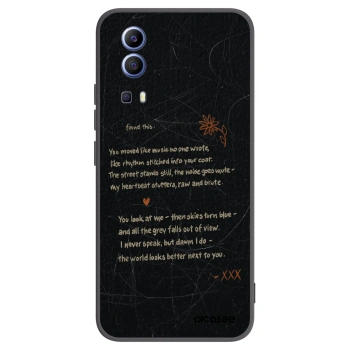 Picasee silikonowe czarne etui na Vivo Y52 5G - POET