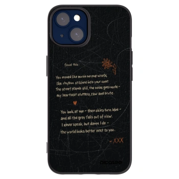 Picasee silikonowe czarne etui na Apple iPhone 14 - POET