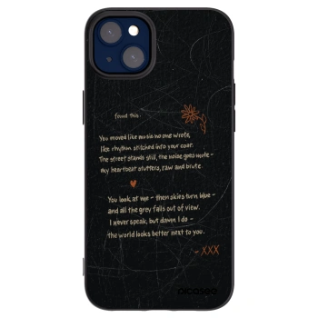 Picasee silikonowe czarne etui na Apple iPhone 14 Plus - POET