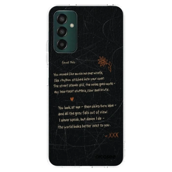 Picasee silikonowe przeźroczyste etui na Samsung Galaxy M13 M135F - POET