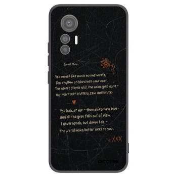 Picasee silikonowe czarne etui na Xiaomi 12 Lite - POET