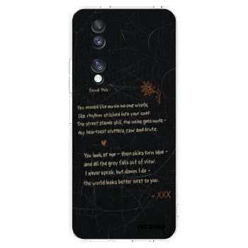 Picasee silikonowe przeźroczyste etui na Honor 70 - POET