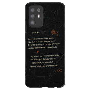 Picasee silikonowe czarne etui na OPPO A94 5G - POET