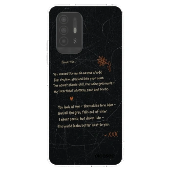 Picasee silikonowe przeźroczyste etui na OPPO A94 5G - POET