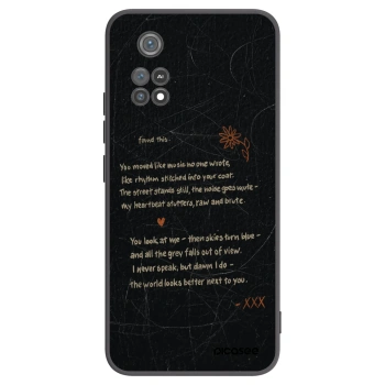 Picasee silikonowe czarne etui na Xiaomi Poco M4 Pro - POET