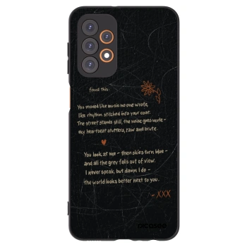 Picasee silikonowe czarne etui na Samsung Galaxy A23 A235F 4G - POET