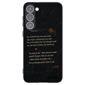 Picasee silikonowe czarne etui na Samsung Galaxy S23+ 5G - POET