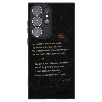 Picasee silikonowe czarne etui na Samsung Galaxy S23 Ultra 5G - POET