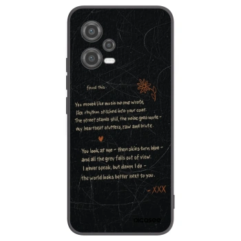 Picasee silikonowe czarne etui na Xiaomi Poco X5 - POET