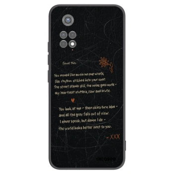 Picasee silikonowe czarne etui na Xiaomi Redmi Note 11S 5G - POET