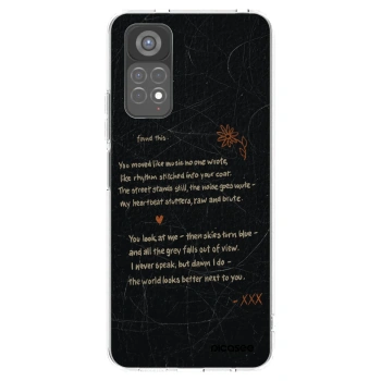 Picasee silikonowe przeźroczyste etui na Xiaomi Redmi Note 11S 5G - POET