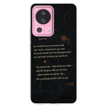 Picasee silikonowe przeźroczyste etui na Xiaomi 13 Lite - POET
