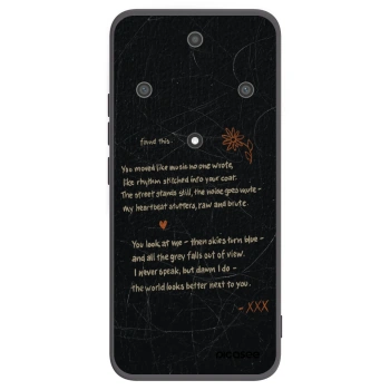 Picasee silikonowe czarne etui na Honor Magic5 Lite 5G - POET