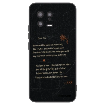 Picasee silikonowe czarne etui na Xiaomi 13 - POET