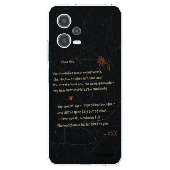 Picasee silikonowe przeźroczyste etui na Xiaomi Redmi Note 12 5G - POET