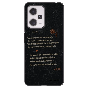 Picasee silikonowe czarne etui na Xiaomi Redmi Note 12 Pro+ 5G - POET
