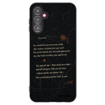 Picasee silikonowe czarne etui na Samsung Galaxy A14 4G A145R - POET