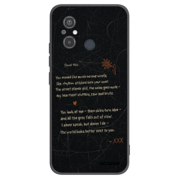 Picasee silikonowe czarne etui na Xiaomi Redmi 12C - POET