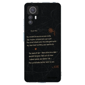 Picasee silikonowe przeźroczyste etui na Xiaomi Redmi Note 12S - POET