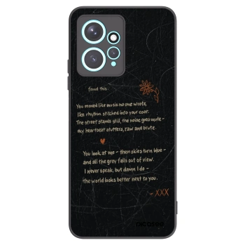 Picasee silikonowe czarne etui na Xiaomi Redmi Note 12 4G - POET