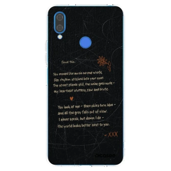 Picasee silikonowe przeźroczyste etui na Huawei Nova 3i - POET