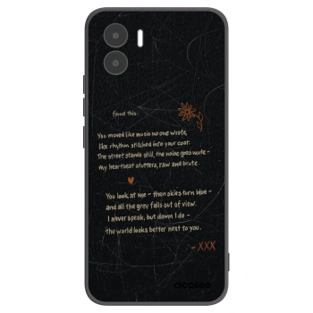 Picasee silikonowe czarne etui na Xiaomi Redmi A2 - POET