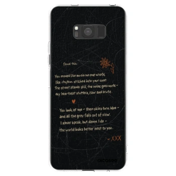 Picasee silikonowe przeźroczyste etui na Samsung Galaxy S8 G950F - POET