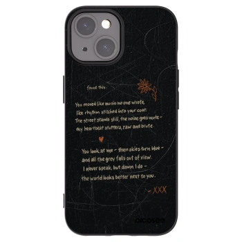 Picasee silikonowe czarne etui na Apple iPhone 15 - POET