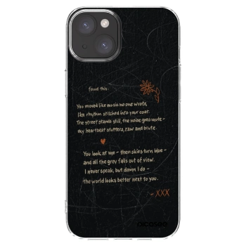 Picasee silikonowe przeźroczyste etui na Apple iPhone 15 Plus - POET