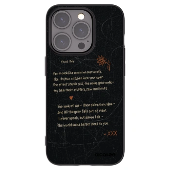 Picasee silikonowe czarne etui na Apple iPhone 15 Pro - POET