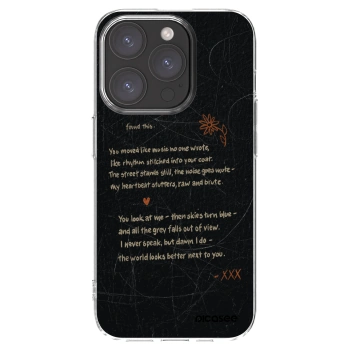 Picasee silikonowe przeźroczyste etui na Apple iPhone 15 Pro - POET
