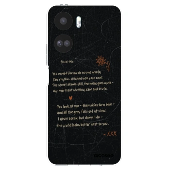 Picasee silikonowe przeźroczyste etui na Honor 90 Lite 5G - POET