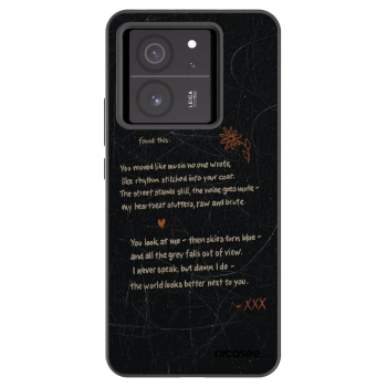 Picasee silikonowe czarne etui na Xiaomi 13T Pro - POET