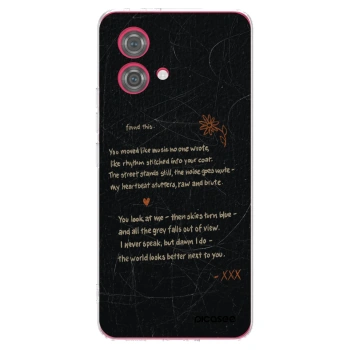 Picasee silikonowe przeźroczyste etui na Motorola Moto G84 5G - POET